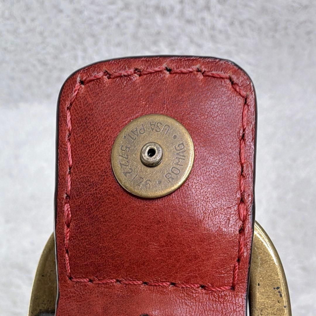 美品✨ COACH ショルダー バッグ ソーホー ブリーカー レザー 赤茶