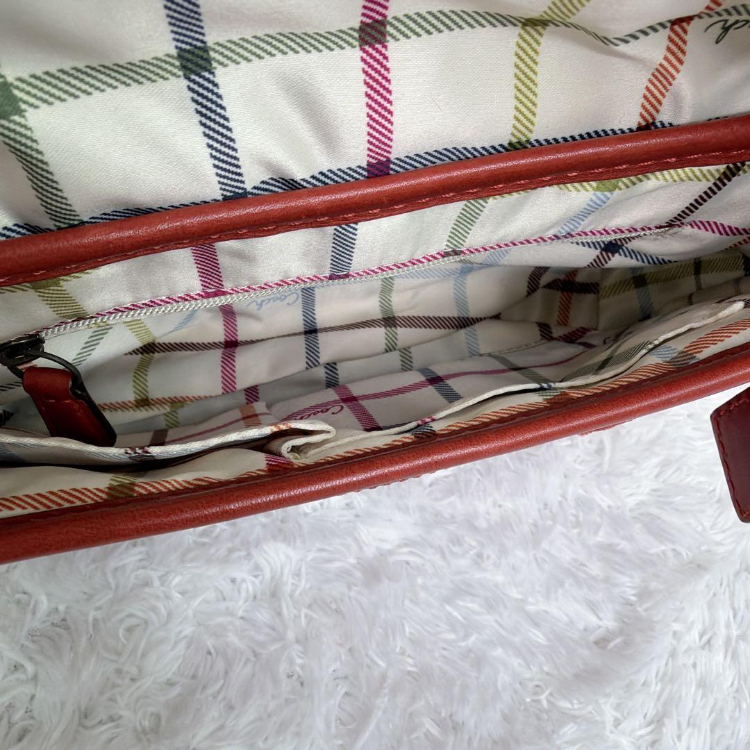 美品✨ COACH ショルダー バッグ ソーホー ブリーカー レザー 赤茶