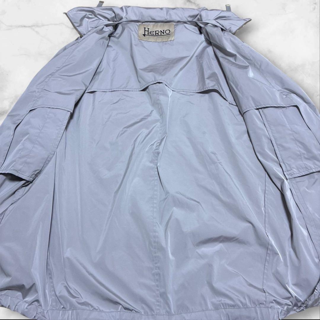 Helno ヘルノ ロングコート ハイネック スプリングコート グレー