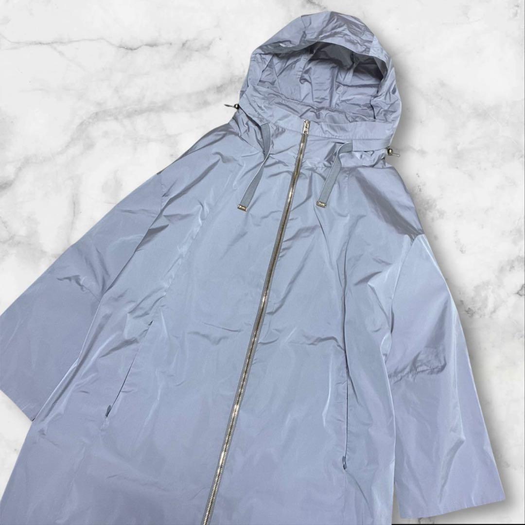 Helno ヘルノ ロングコート ハイネック スプリングコート グレー