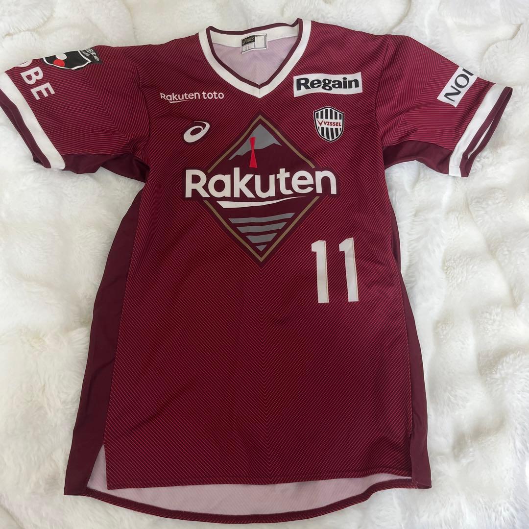 VISSEL神戸 サッカーシャツ ワインレッド XL 11番