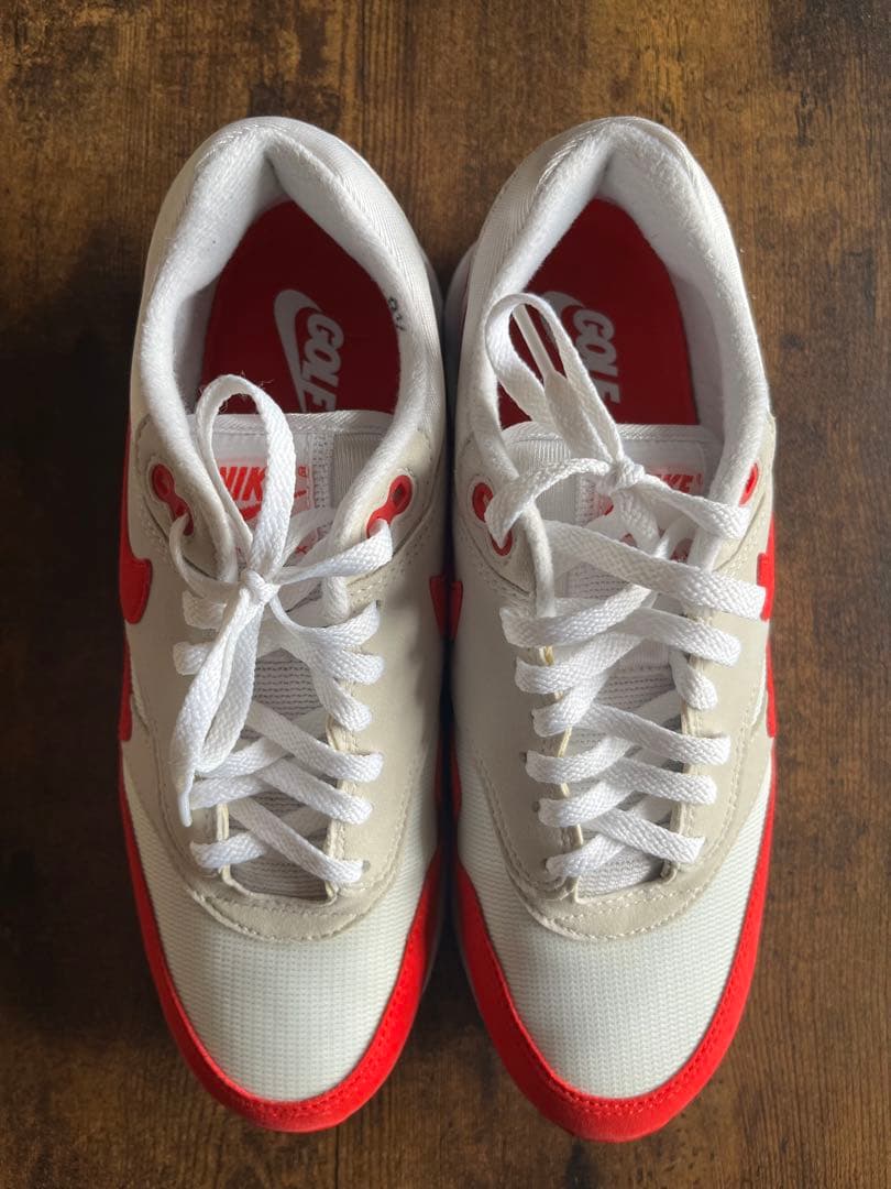 美品❗️AIR MAX1 .86.OG golf 白/赤 26.5センチ