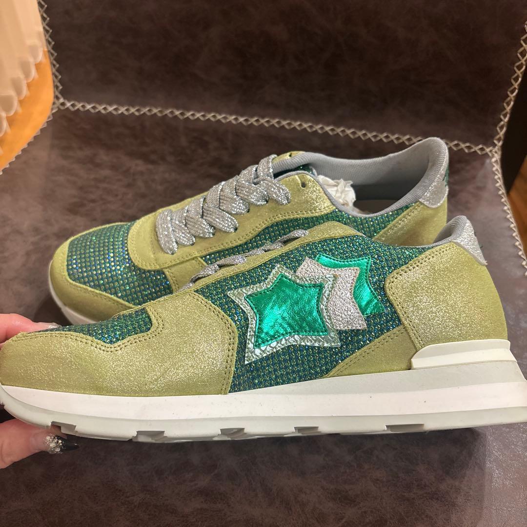 Atlantic Stars スニーカー 緑金色