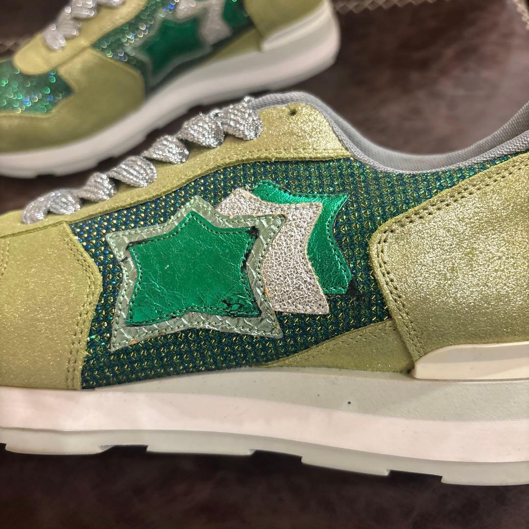 Atlantic Stars スニーカー 緑金色