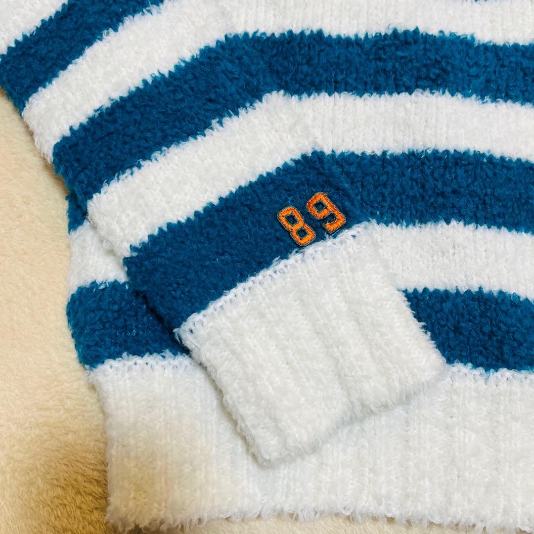 パーリーゲイツ フード付きニット パーカー ボーダー サイズ0新品未使用タグ付き