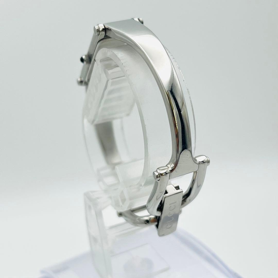 【美品】GUCCI 1500L ピンクシェル文字盤 シルバーバングル