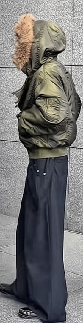 Y2K N2B 短丈 フライト ボンバー ジャケットCargo ファーフード39