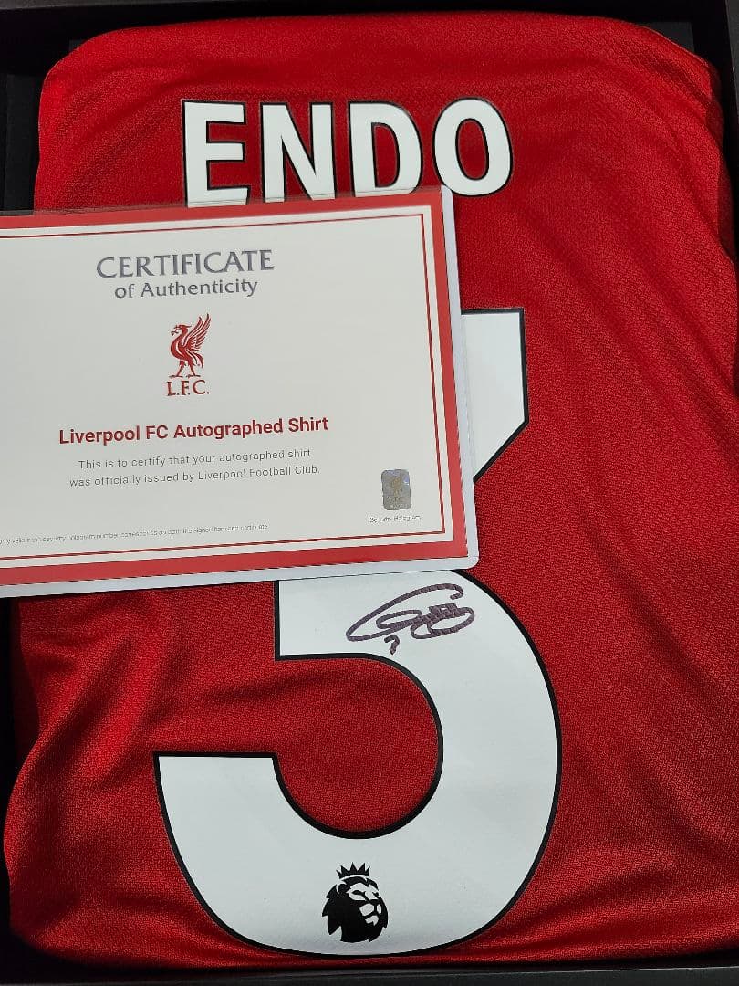 リヴァプール 遠藤航 サイン ユニフォーム 正規 証明書付き サッカー 日本代表
