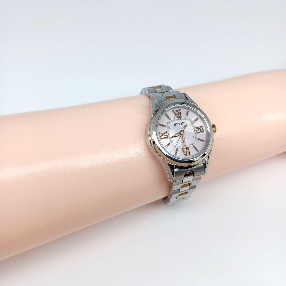 【美品 電波ソーラー】セイコー　ルキア　レディース腕時計　aA4K-1