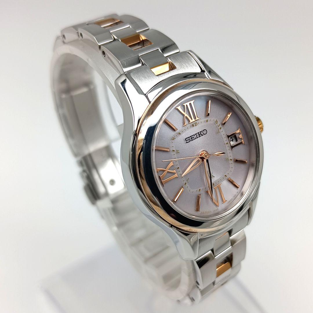 【美品 電波ソーラー】セイコー　ルキア　レディース腕時計　aA4K-1