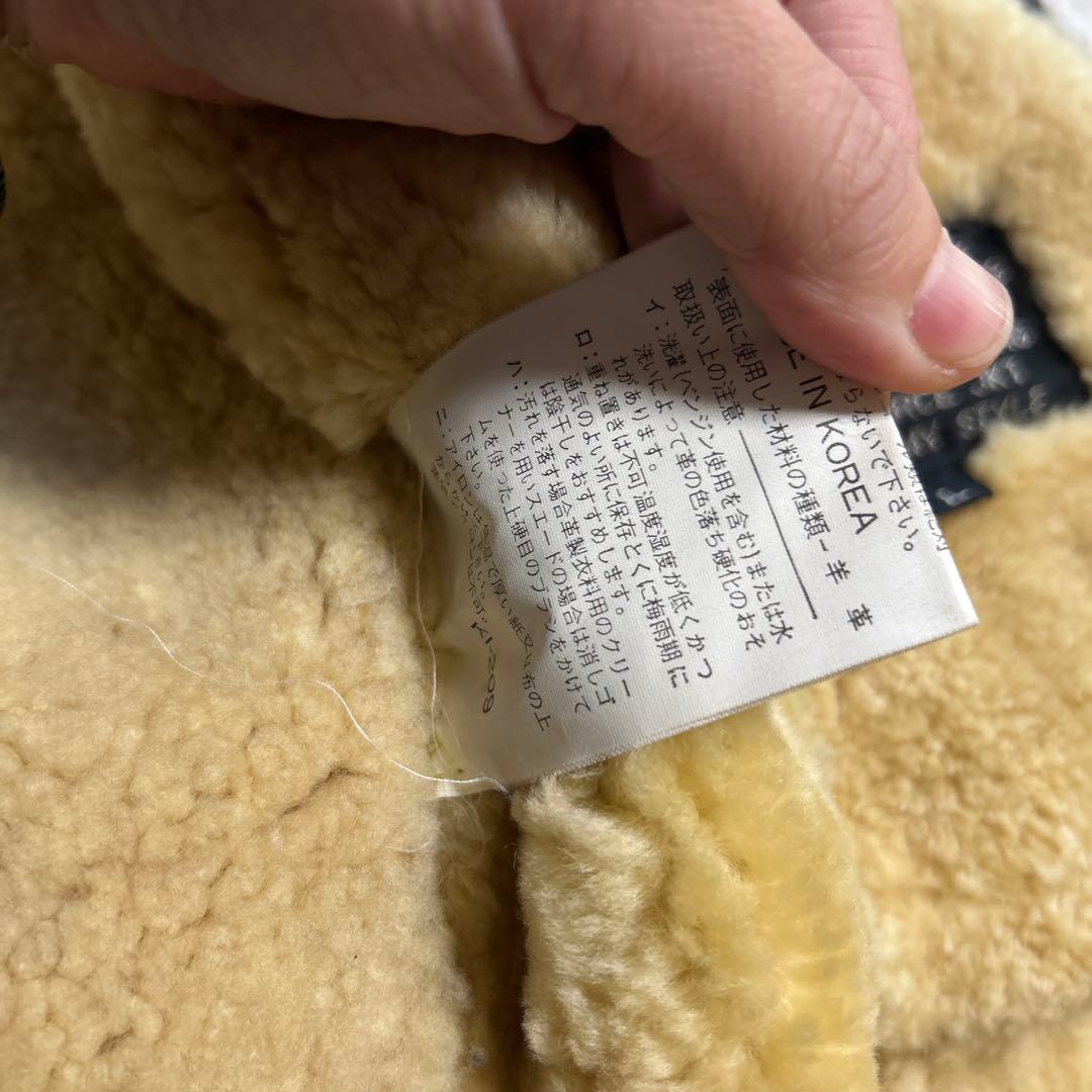 s*5様 美品 B-3 MA-1 リアルムートン フライトジャケット アウター