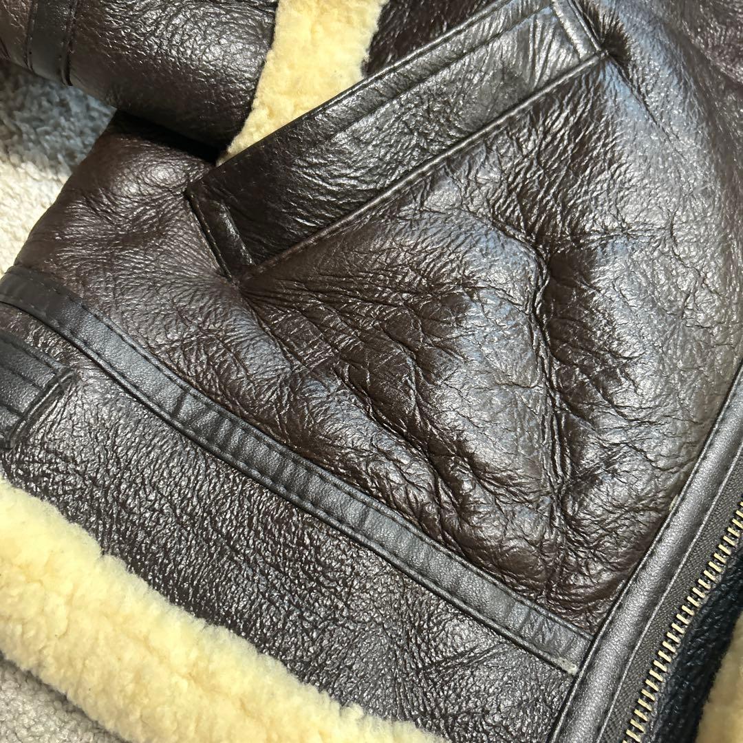 s*5様 美品 B-3 MA-1 リアルムートン フライトジャケット アウター