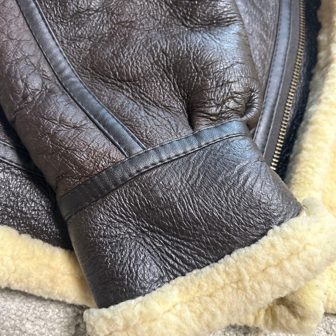 s*5様 美品 B-3 MA-1 リアルムートン フライトジャケット アウター