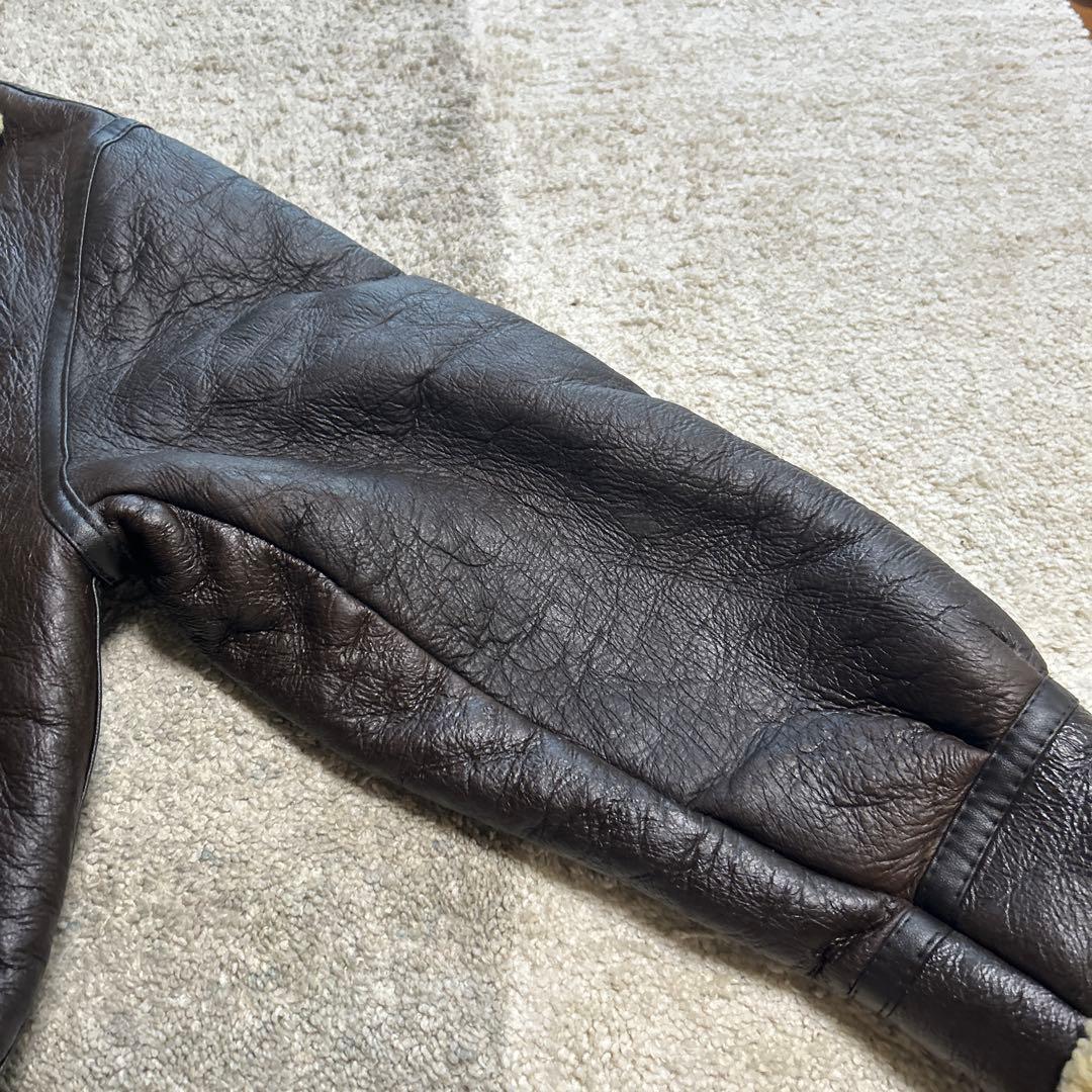 s*5様 美品 B-3 MA-1 リアルムートン フライトジャケット アウター