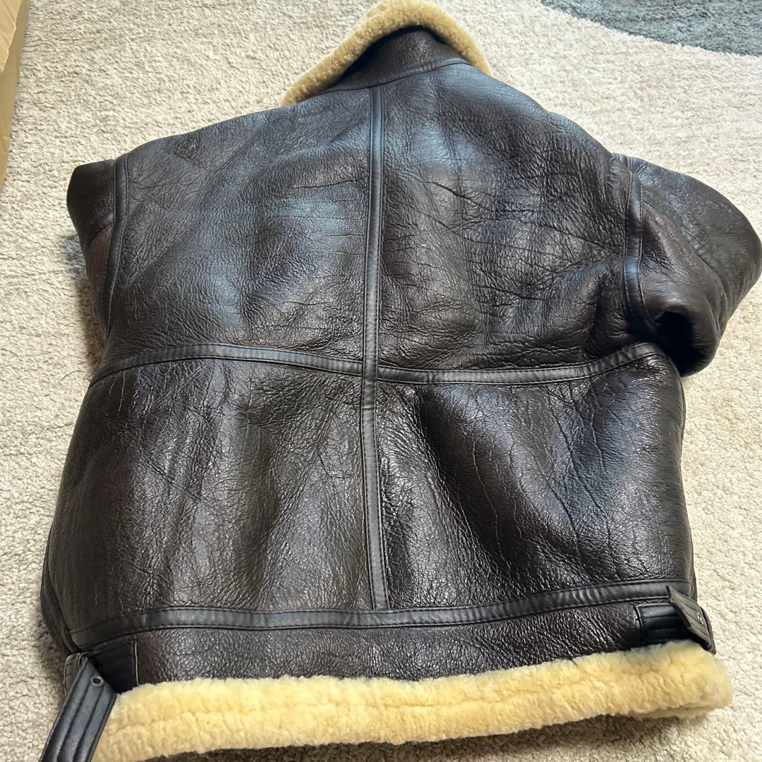 s*5様 美品 B-3 MA-1 リアルムートン フライトジャケット アウター