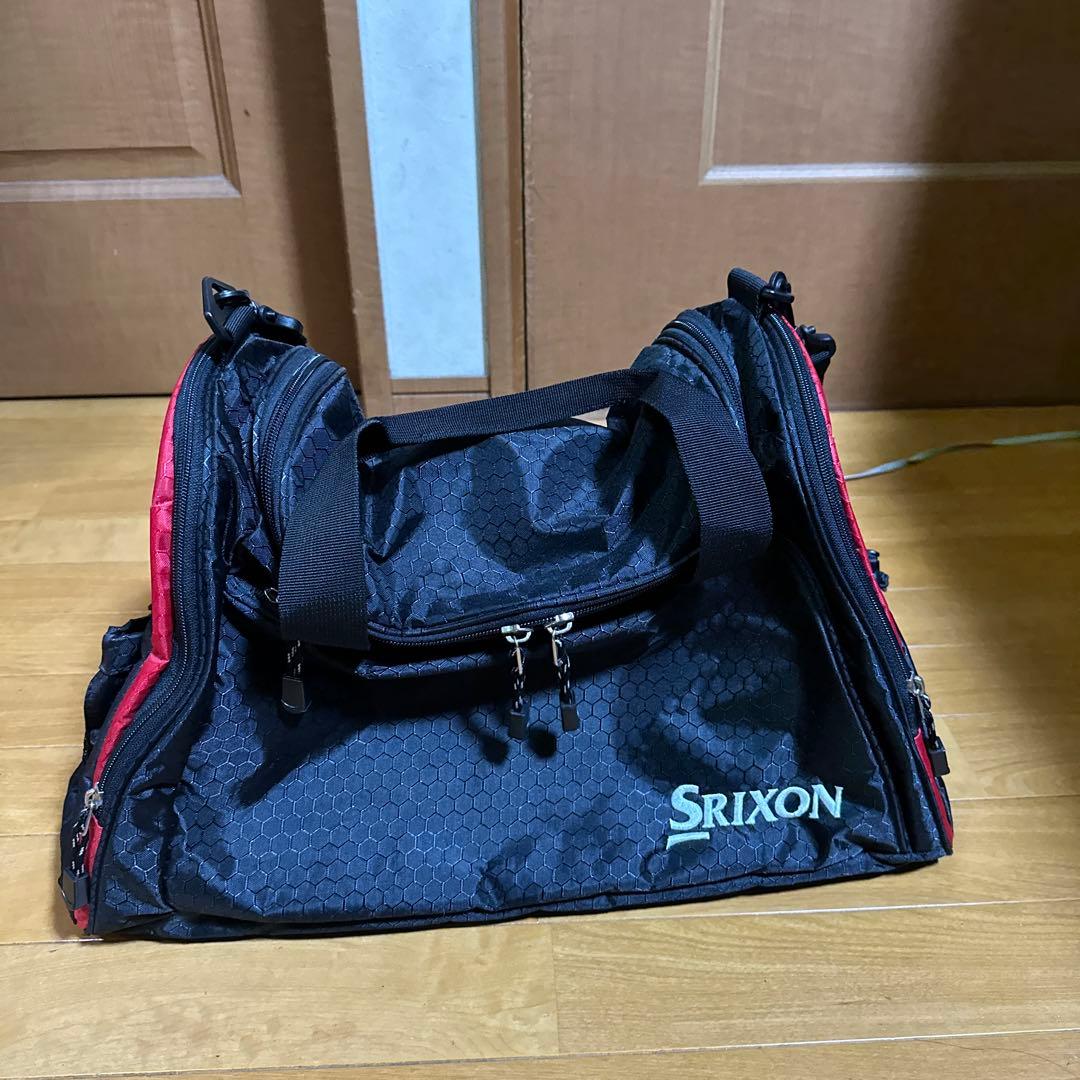 スリクソンスタンド式キャディバッグ9型フード付き＆ゴルフバッグセット品