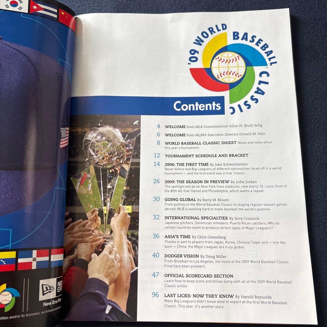 【貴重】2009 WORLD BASEBALL CLASSIC 記念プログラム