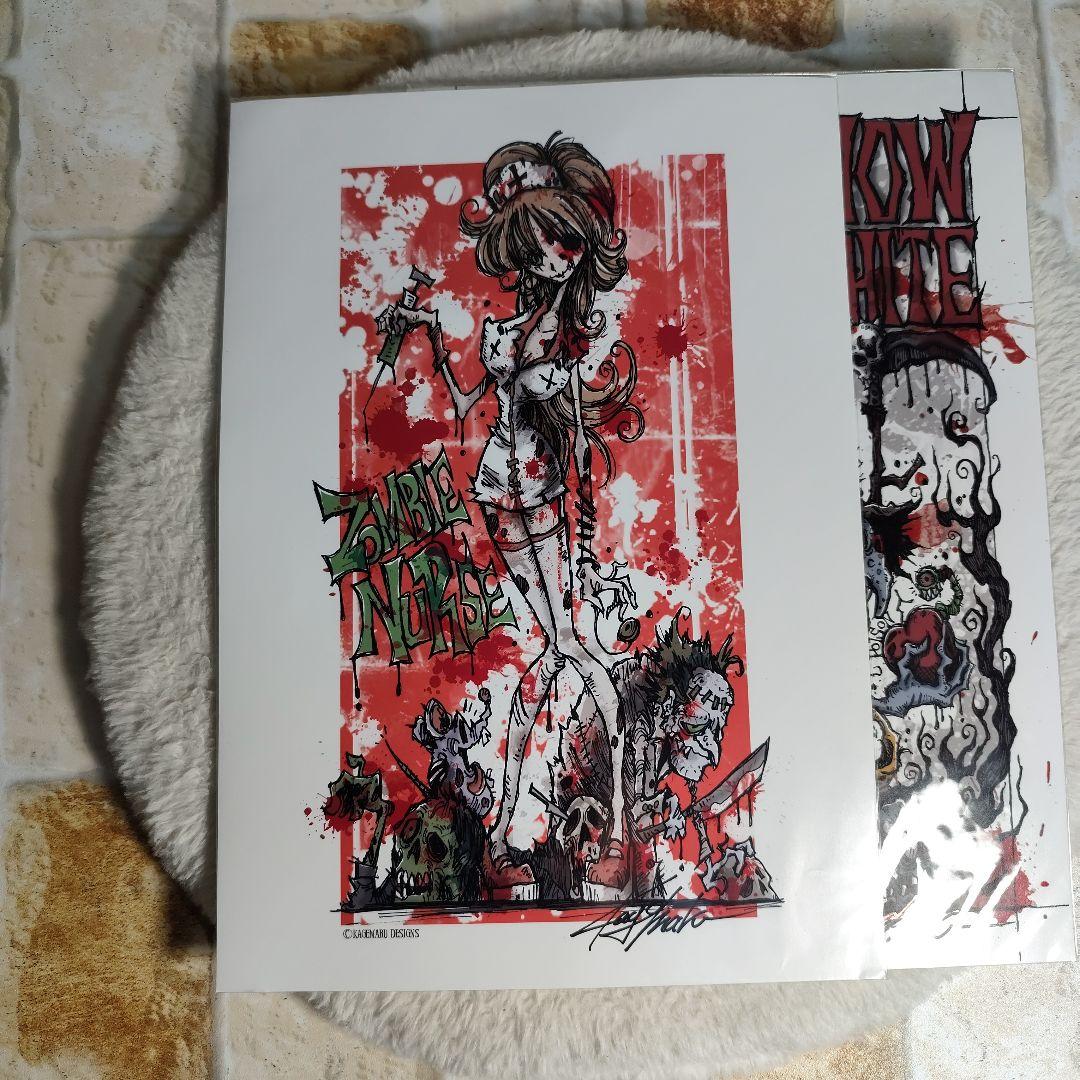 カゲマルデザイン A4 イラスト ポスター 2枚セット