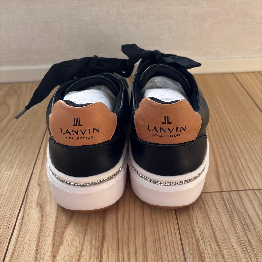 LANVINホットフィクスレースアップスニーカー24㎝