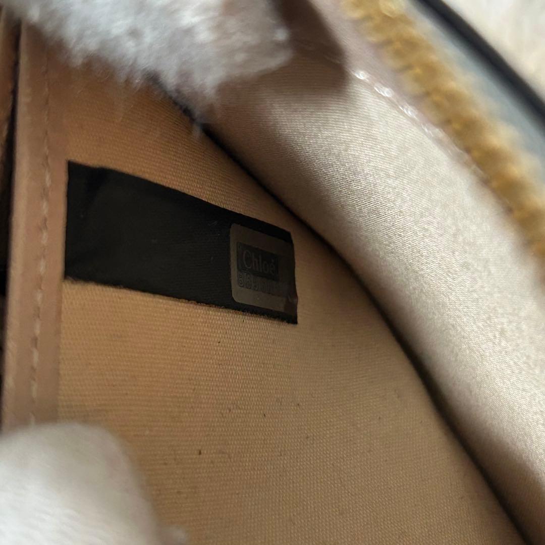 【美品✨アルファベット/ラウンドジップ】クロエ　長財布　ターコイズ　シボ革　金具