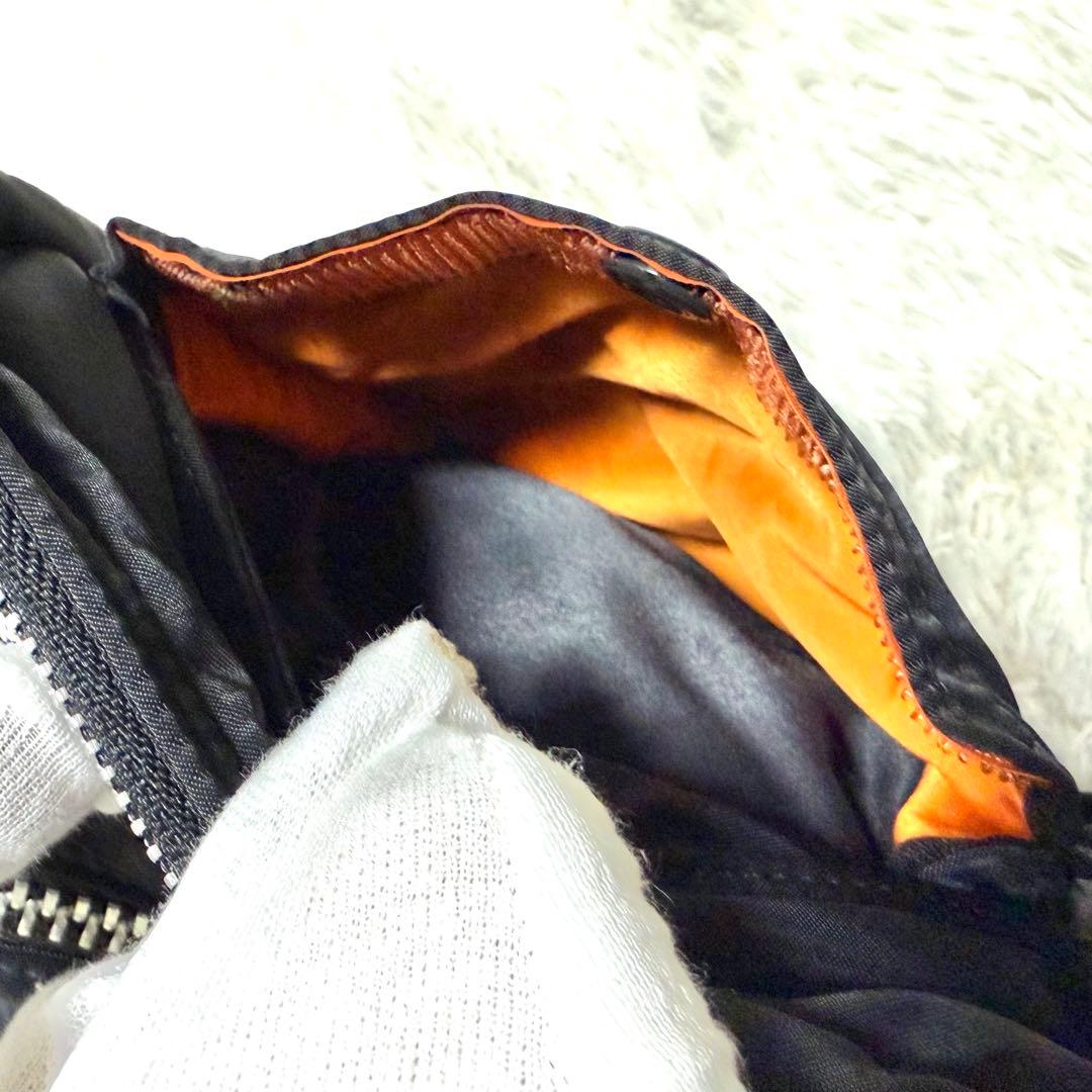 【美品】PORTER タンカー ショルダーバッグ 2層 S ブラック