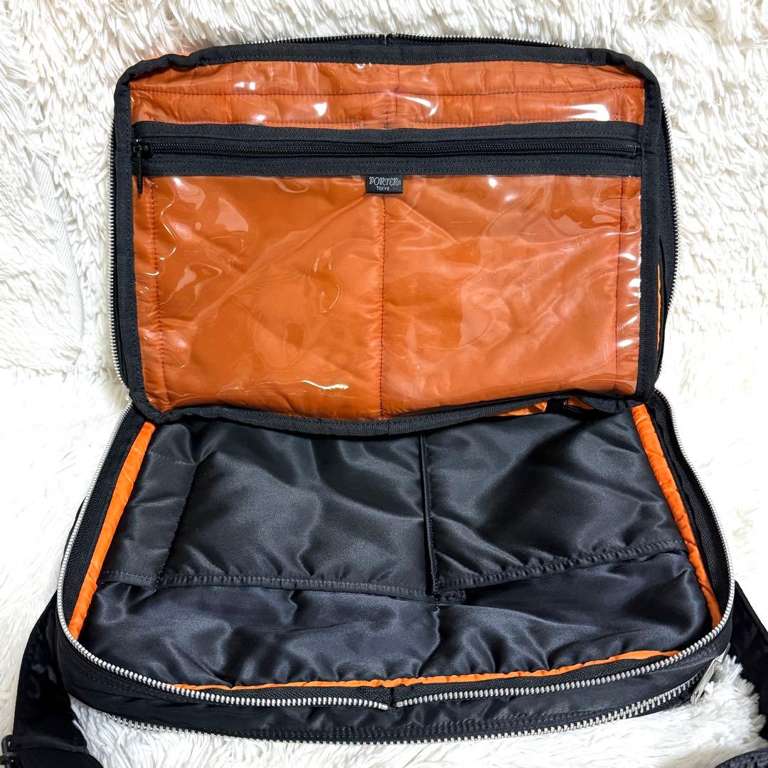 【美品】PORTER タンカー ショルダーバッグ 2層 S ブラック
