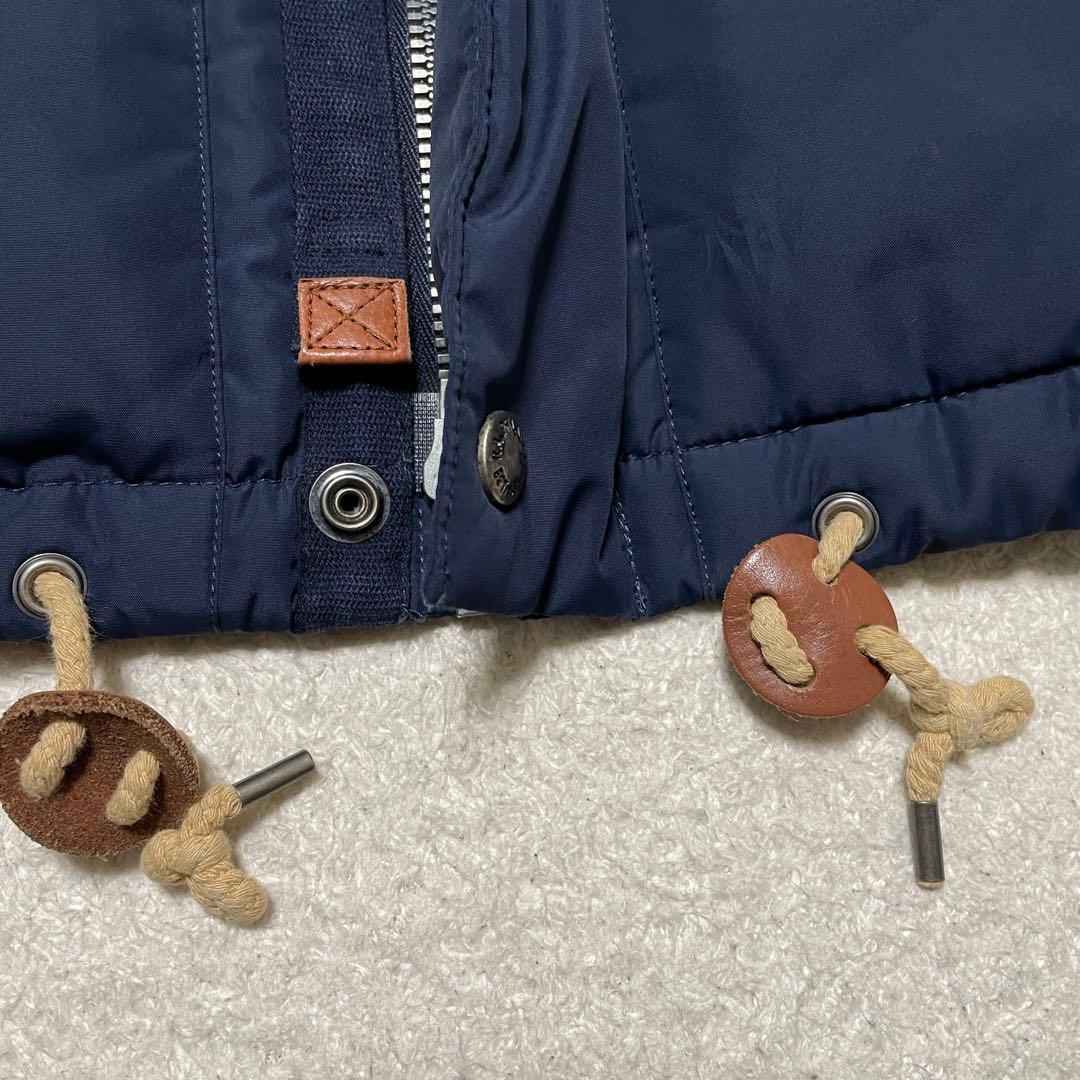 RALPH LAUREN ダウンベスト ネイビー レディース　フード付き　S