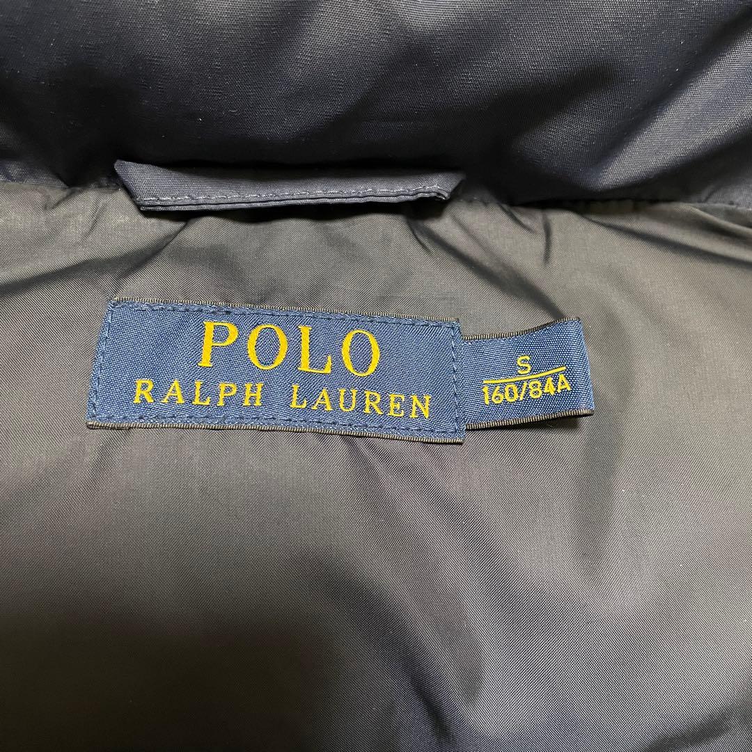 RALPH LAUREN ダウンベスト ネイビー レディース　フード付き　S