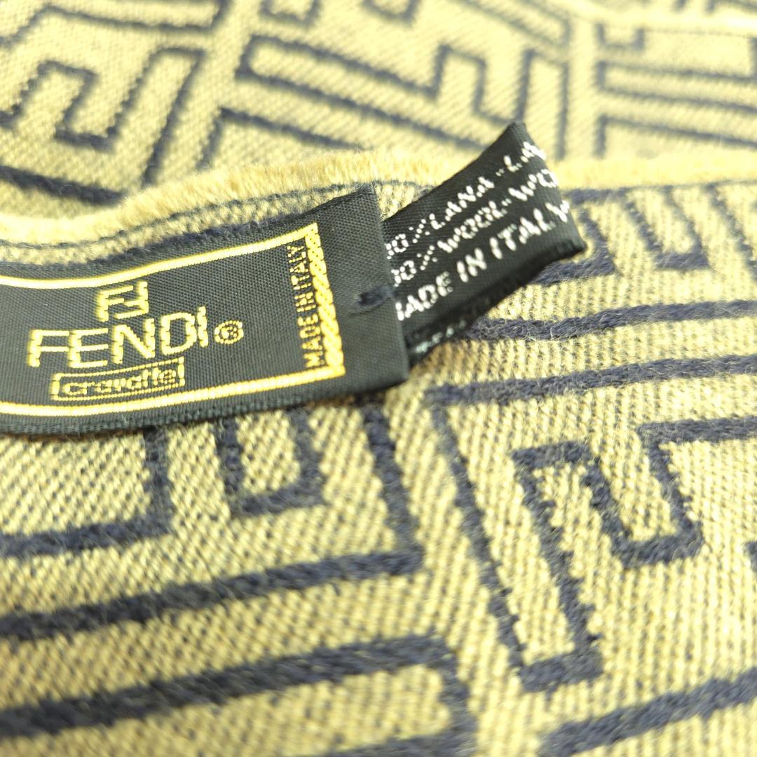 FENDI ヴィンテージ マフラー ズッカ柄 リバーシブルマフラー ロゴ総柄