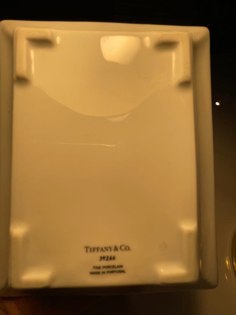 TIFFANY&Co. ティファニー 小皿・トレイ ヴィドポシェ ＆ロゴ 陶器