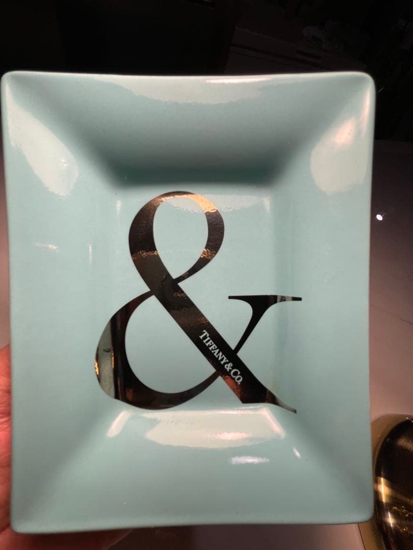 TIFFANY&Co. ティファニー 小皿・トレイ ヴィドポシェ ＆ロゴ 陶器