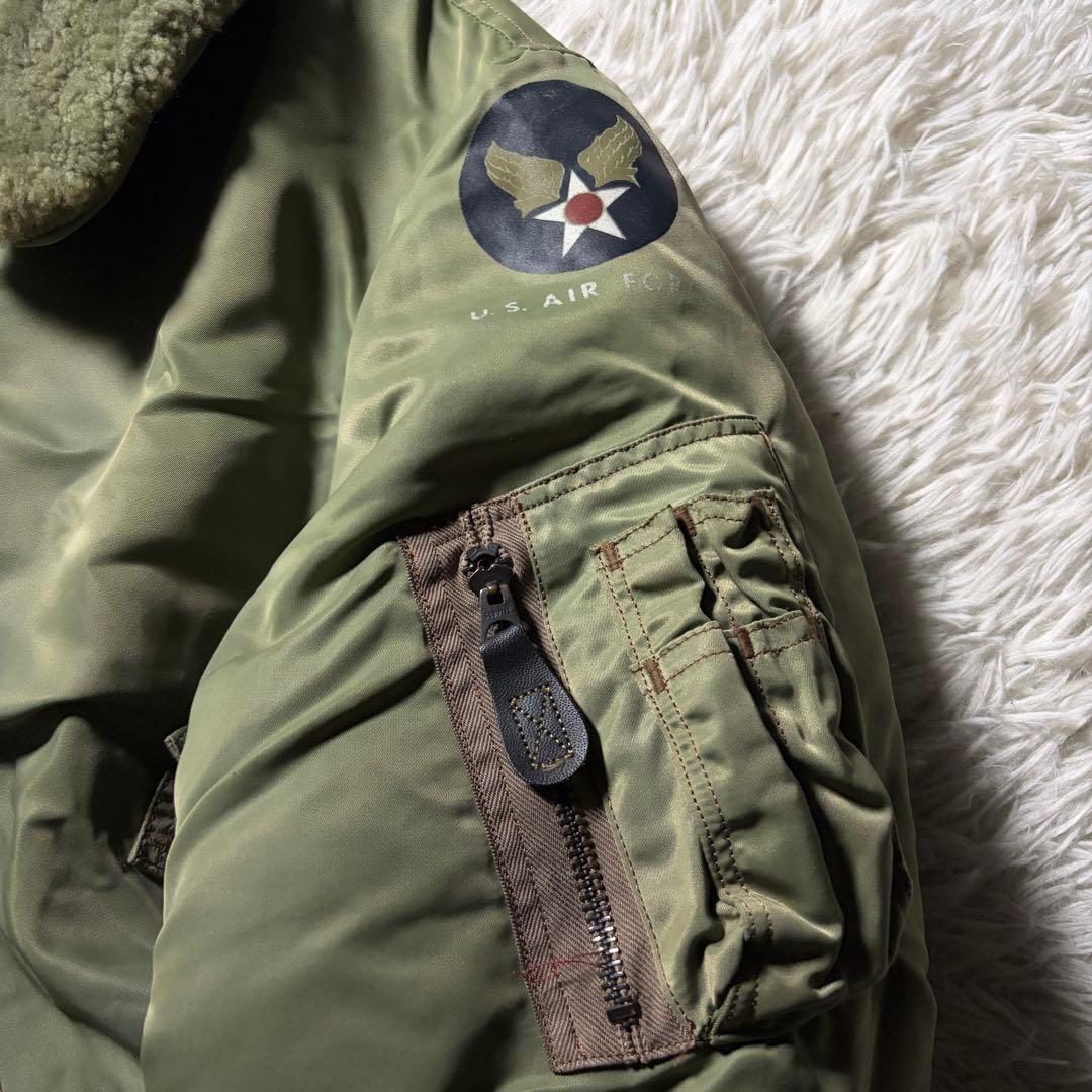 雰囲気抜群■バズリクソンズ　フライトジャケット　B-15D セージグリーン 40