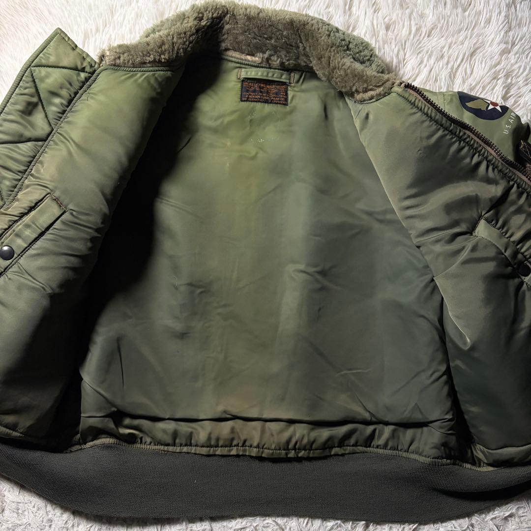 雰囲気抜群■バズリクソンズ　フライトジャケット　B-15D セージグリーン 40