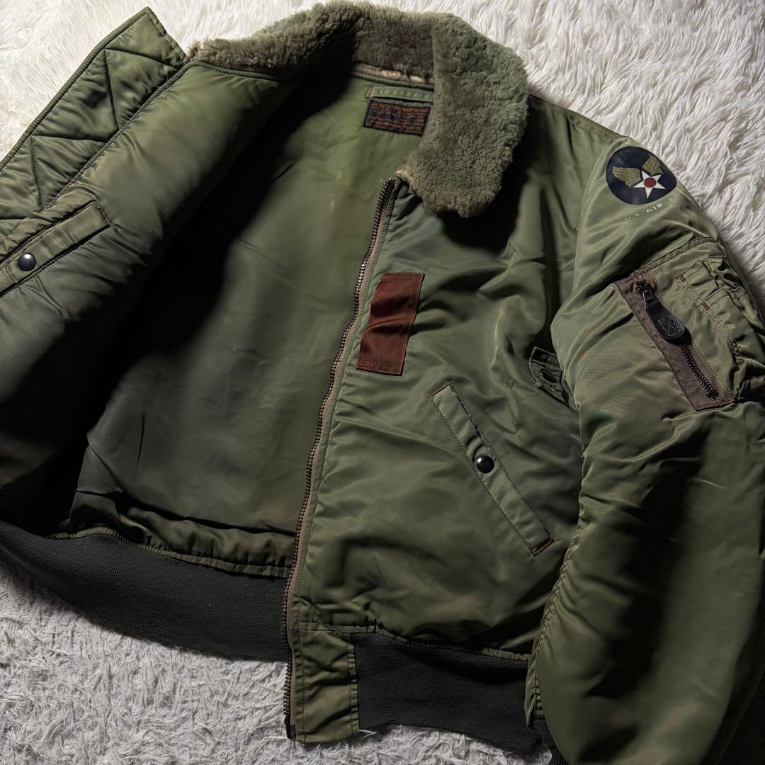 雰囲気抜群■バズリクソンズ　フライトジャケット　B-15D セージグリーン 40