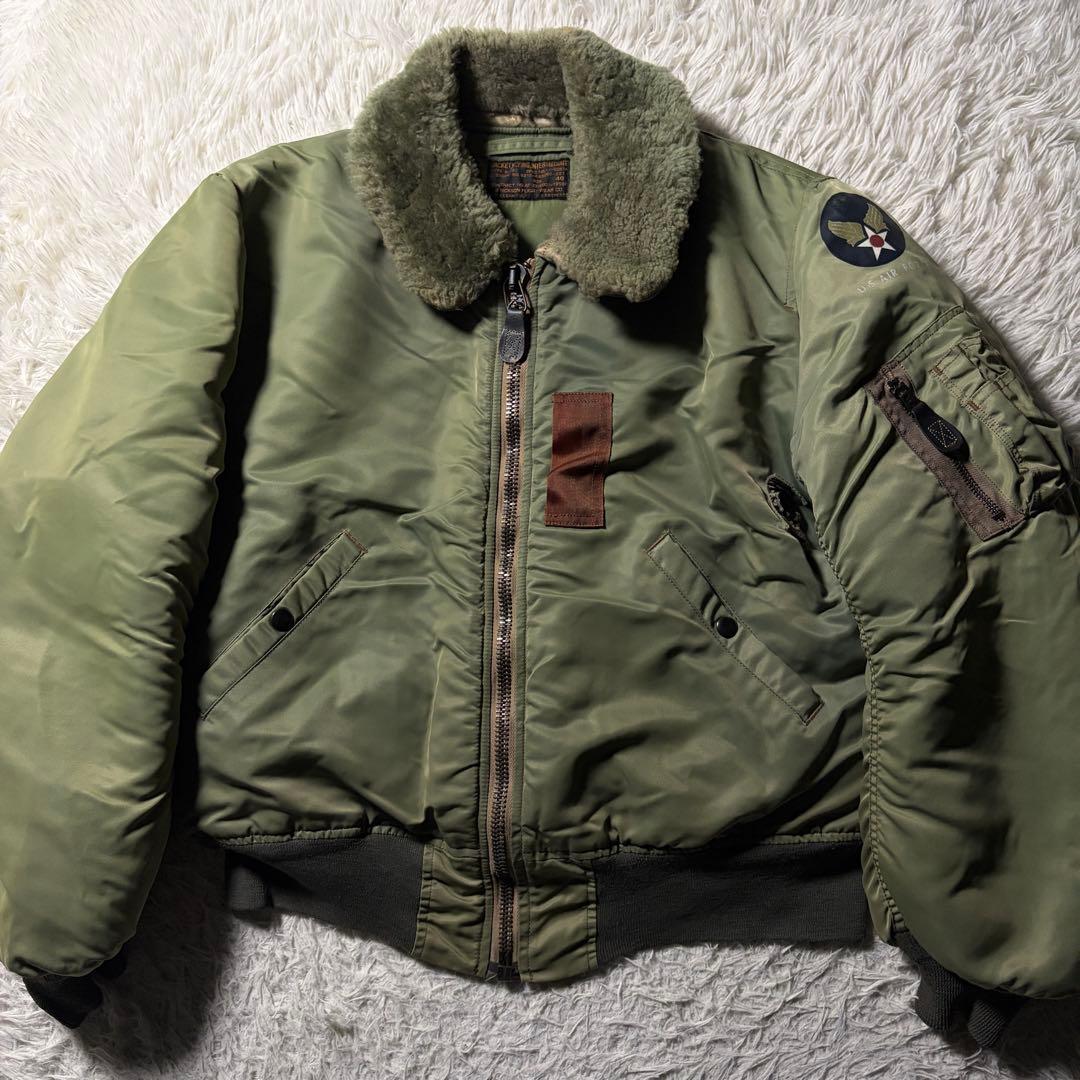 雰囲気抜群■バズリクソンズ　フライトジャケット　B-15D セージグリーン 40