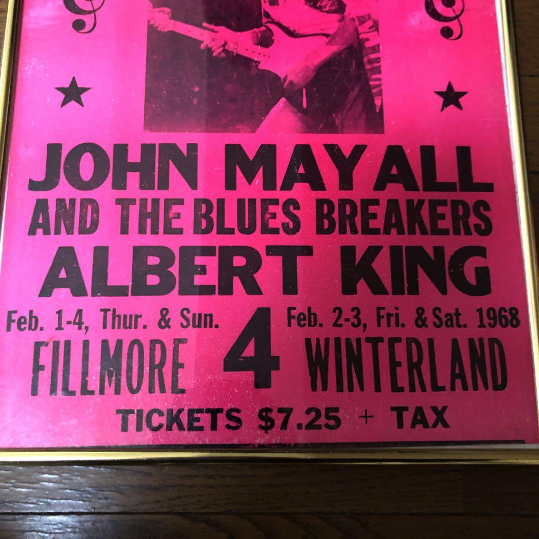 [希少]ジミ・ヘンドリックス　1968USツアー　額装付きポスター