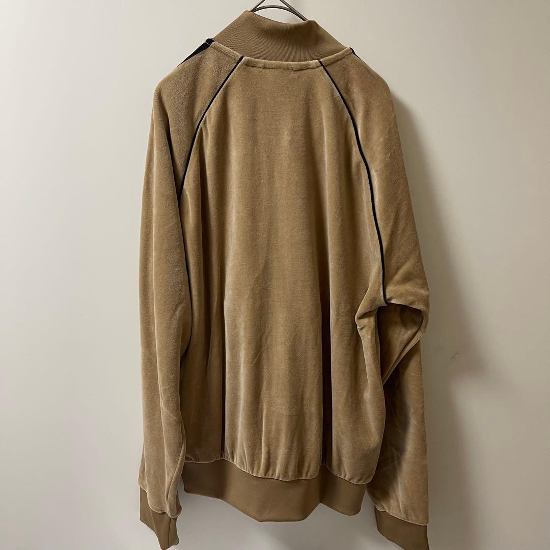 新品M】adidas アディカラー ブラウン ベロア トラックトップ 風早ゆうた