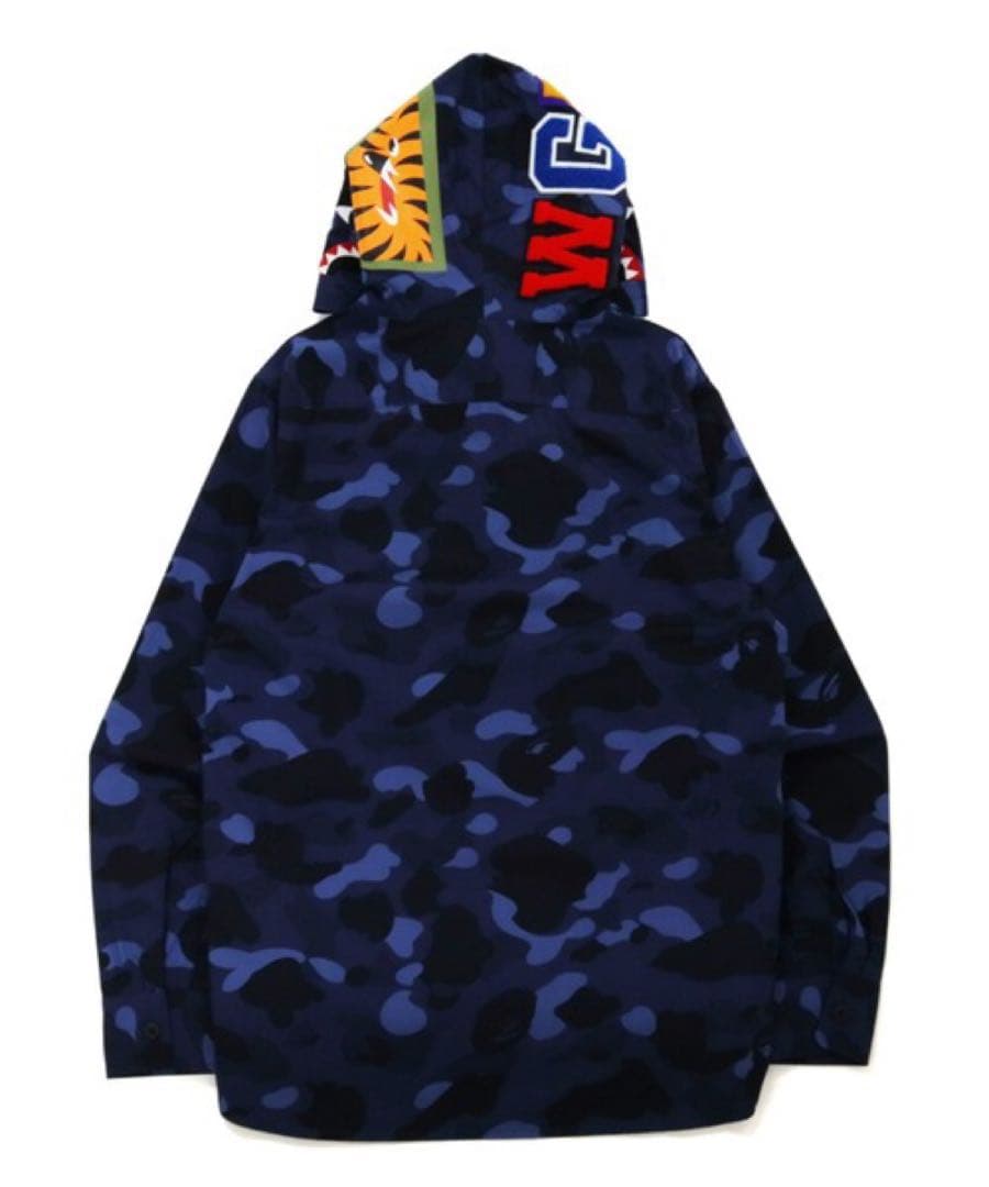 BAPE ape a bathing ape迷彩　ブルーシャーク カモジャケット