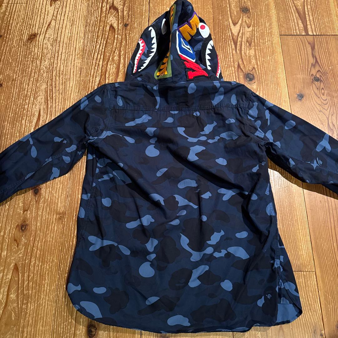 BAPE ape a bathing ape迷彩　ブルーシャーク カモジャケット