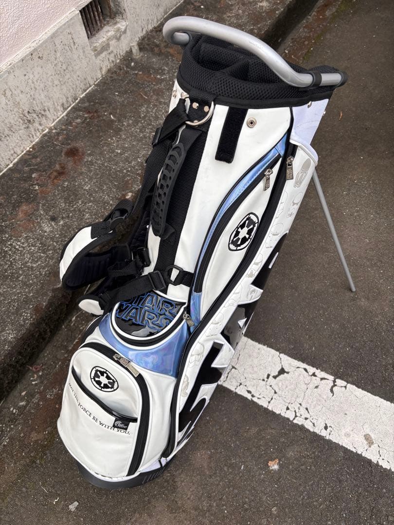 スターウォーズ キャディバッグ 9型 スタンド ホワイト