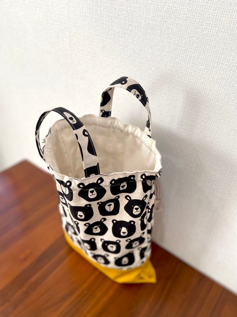 おとぼけおかおのくまちゃん　ハンドメイド　入園入学　5点セット　レッスンバッグ