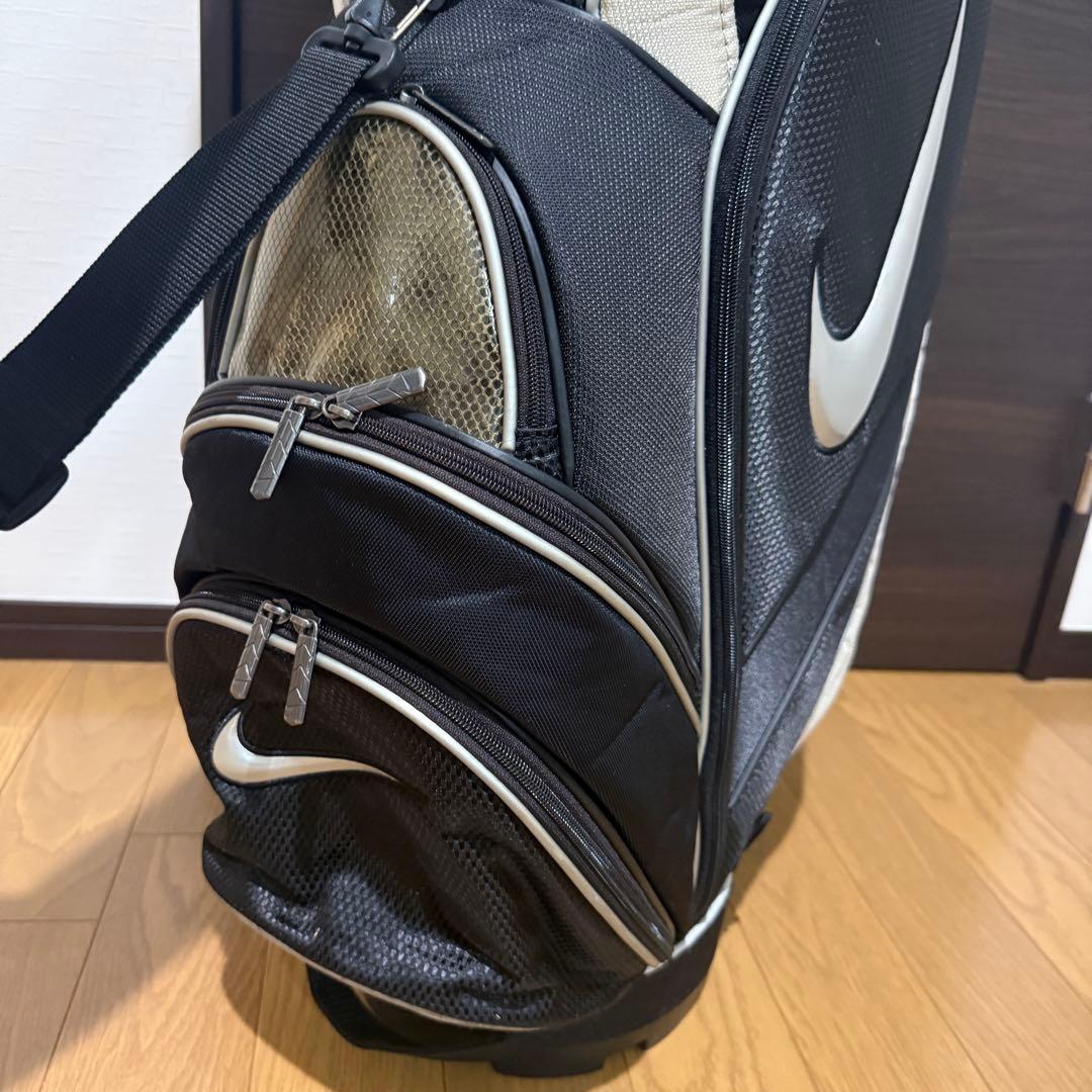Nike キャディバッグ ゴルフバッグ 黒/白