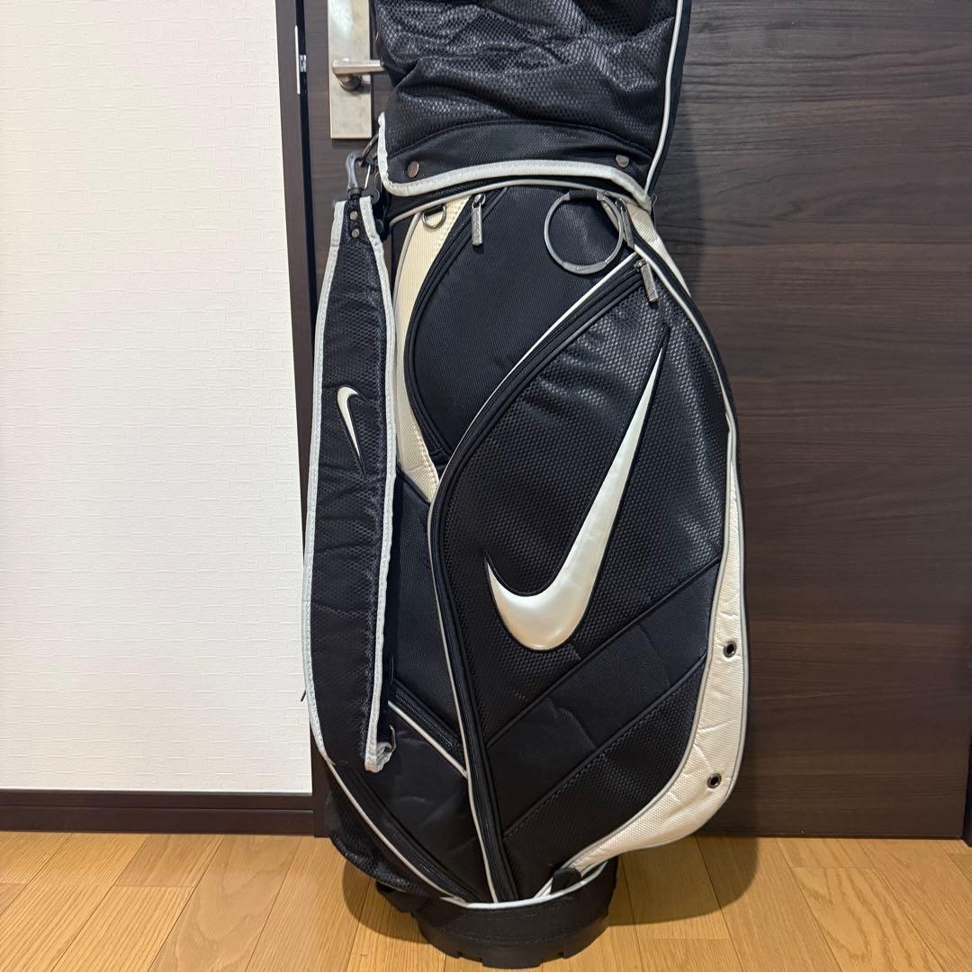 Nike キャディバッグ ゴルフバッグ 黒/白