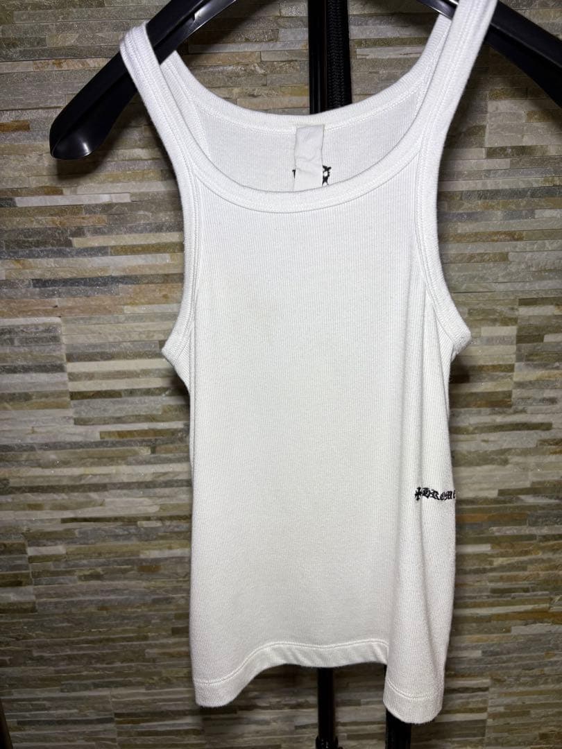 CHROME HEARTS ダガーリブタンクトップ ホワイト