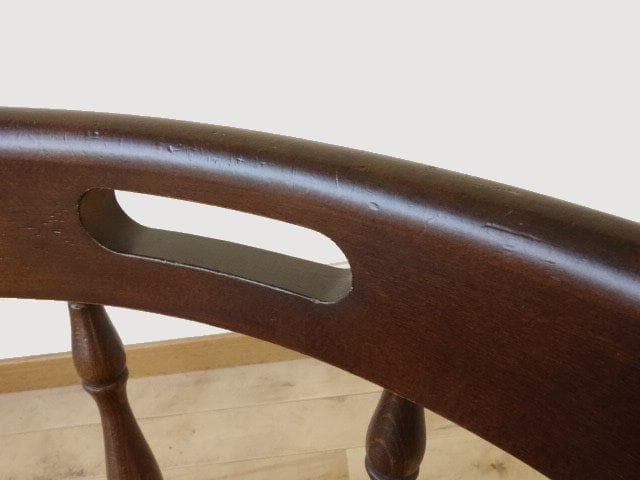 飛騨産業　キツツキ　穂高　アームチェアーB　イス　椅子　 木製　再塗装済ＵＳＥＤ