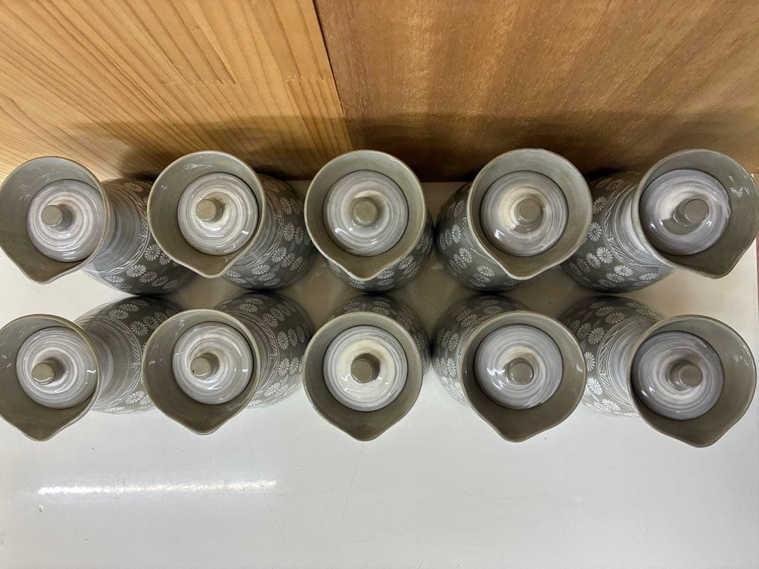 銀峯 花三島 お鍋　出汁入れ　陶器 萬古焼