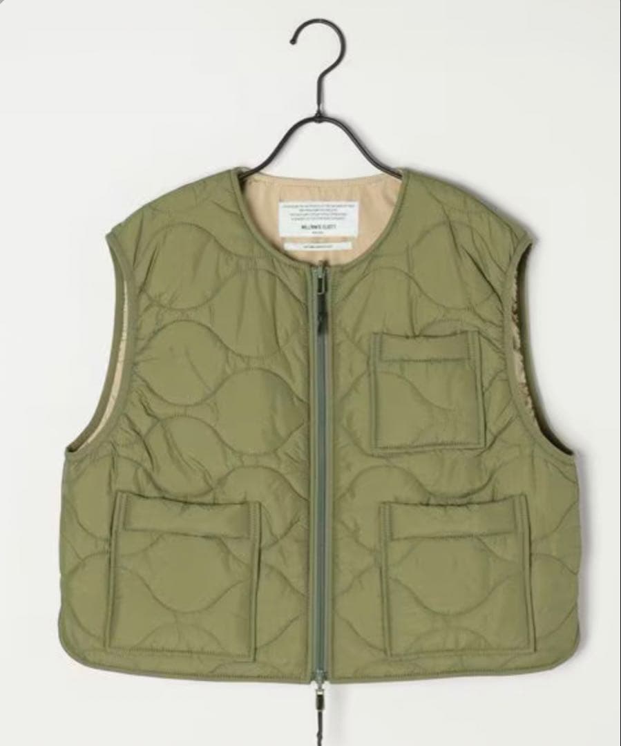 ニコアンド WILLIAM B.ELIOTTリバーシブルキルトベスト