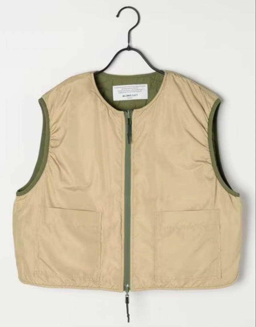 ニコアンド WILLIAM B.ELIOTTリバーシブルキルトベスト