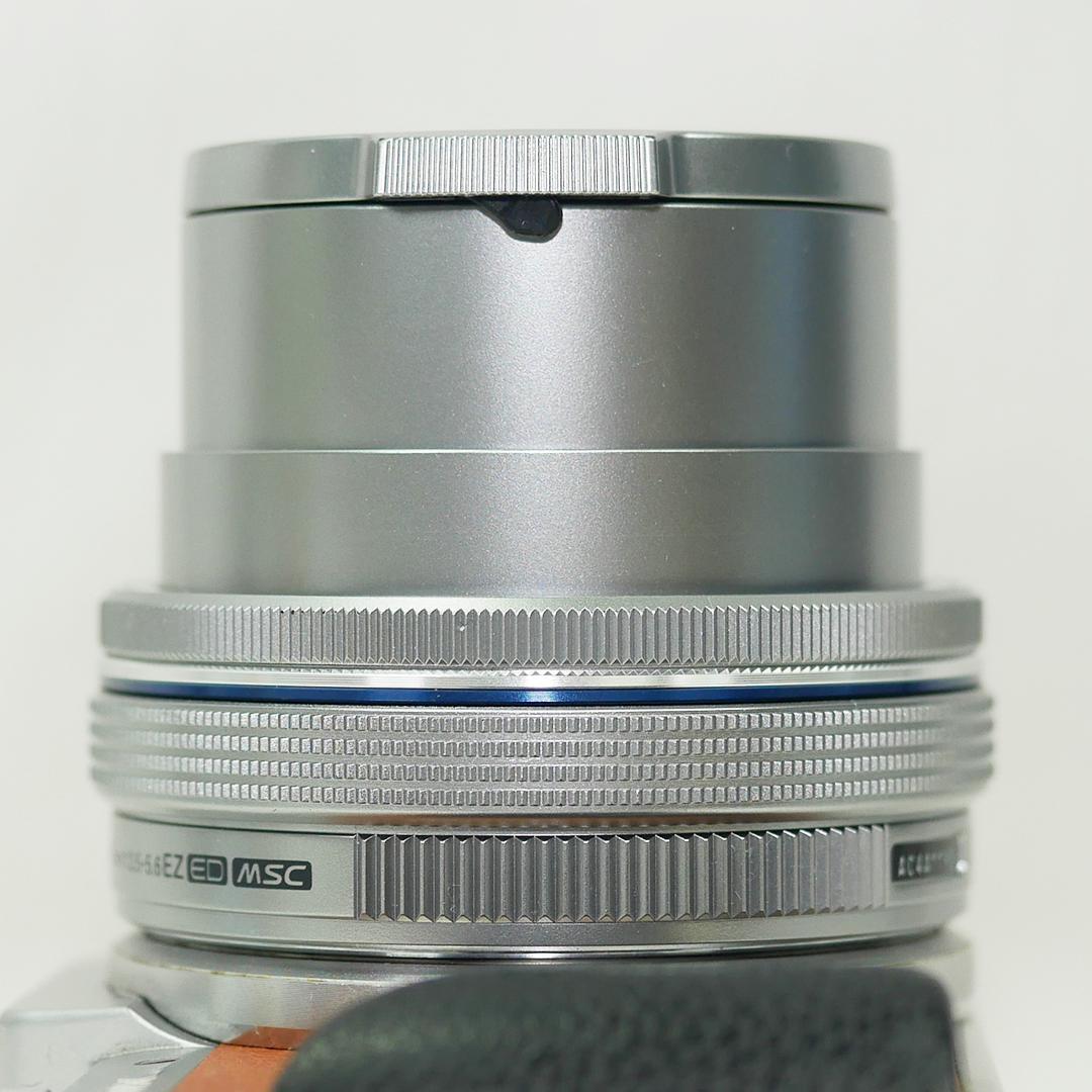 オリンパス電動パンケーキレンズ M.ZUIKO 14-42mm+自動開閉キャップ