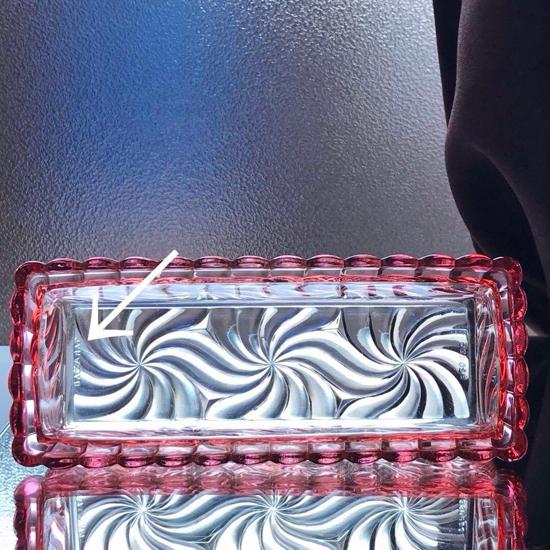 オールドバカラ ローザスミュルティプル★ボンボニエール蓋物